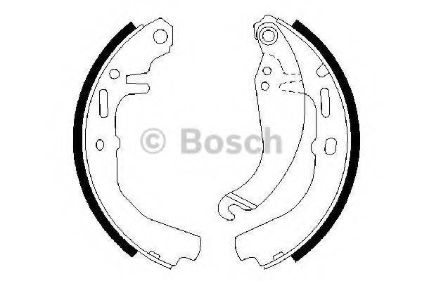 BOSCH 0986487109 Комплект гальмівних колодок