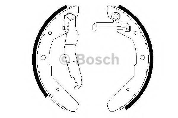 BOSCH 0986487279 Комплект гальмівних колодок