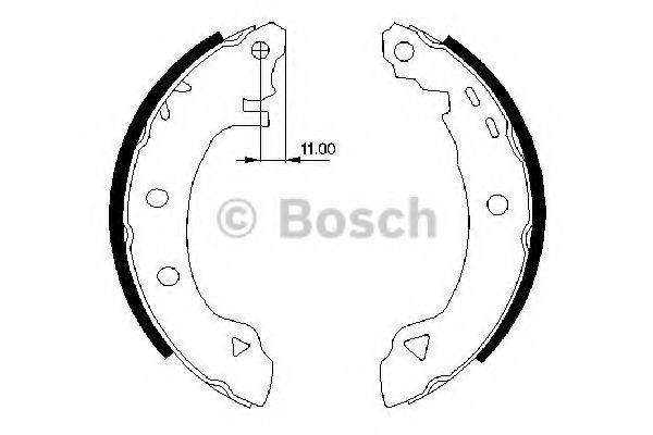 BOSCH 0986487295 Комплект гальмівних колодок