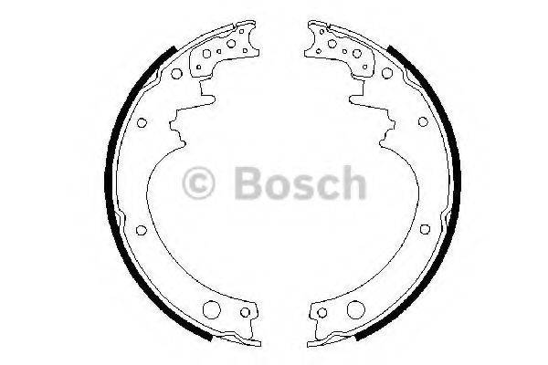 BOSCH 0986487316 Комплект гальмівних колодок