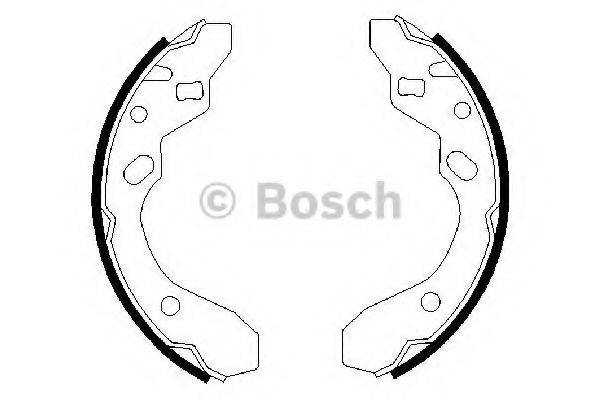BOSCH 0986487417 Комплект гальмівних колодок