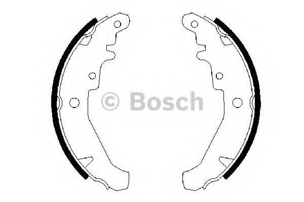 BOSCH 0986487630 Комплект гальмівних колодок