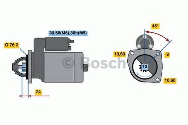 BOSCH 0001110110 Стартер