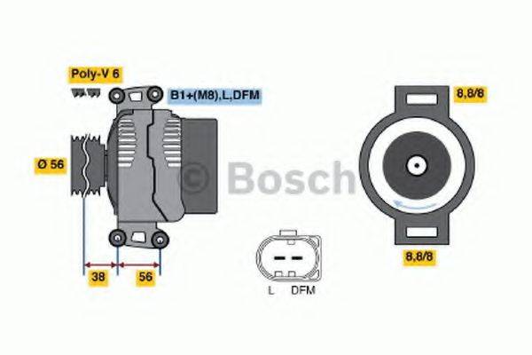 BOSCH 0124525088 Генератор