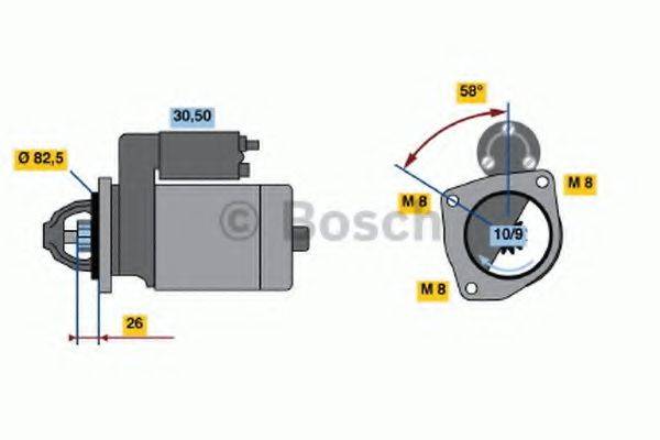 BOSCH 0986016870 Стартер