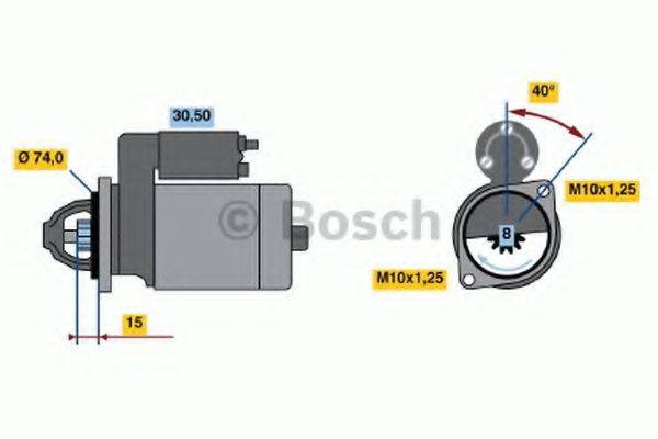 BOSCH 0986020641 Стартер