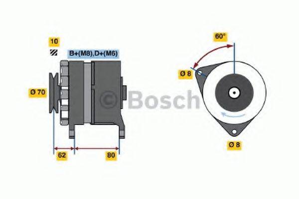 BOSCH 0986036770 Генератор
