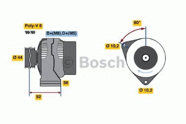 BOSCH 0123520007 Генератор
