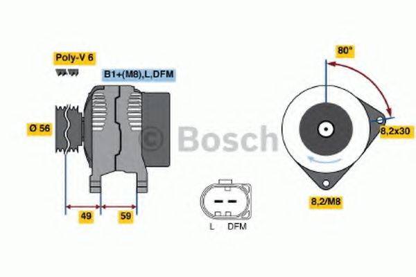 BOSCH 0124325016 Генератор