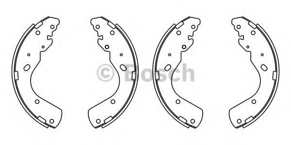 BOSCH F026008018 Комплект гальмівних колодок