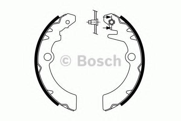 BOSCH 0986487760 Комплект гальмівних колодок