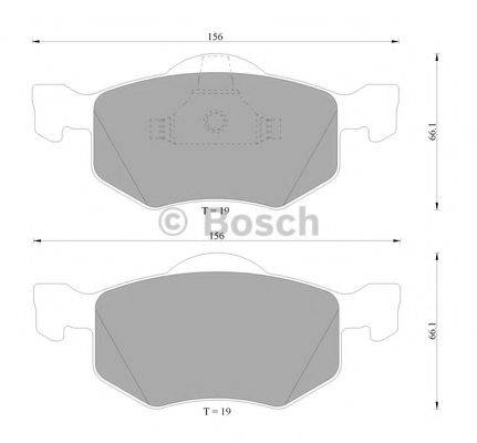 BOSCH 0986505400 Комплект гальмівних колодок, дискове гальмо