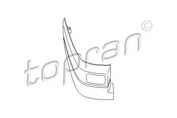 TOPRAN 104095 Облицювання / захисна накладка, буфер