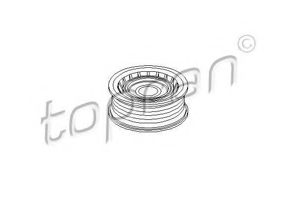 TOPRAN 109159 Паразитний / провідний ролик, полікліновий ремінь