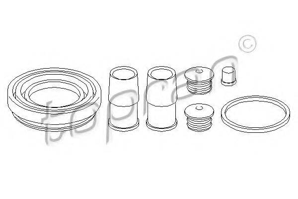 TOPRAN 205787 Ремкомплект, гальмівний супорт
