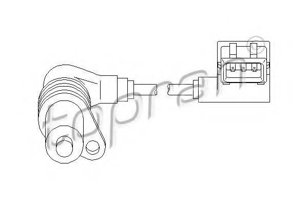 TOPRAN 501534 Датчик частоти обертання, керування двигуном