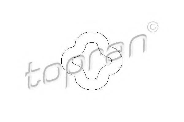 TOPRAN 500186 Кронштейн, глушник