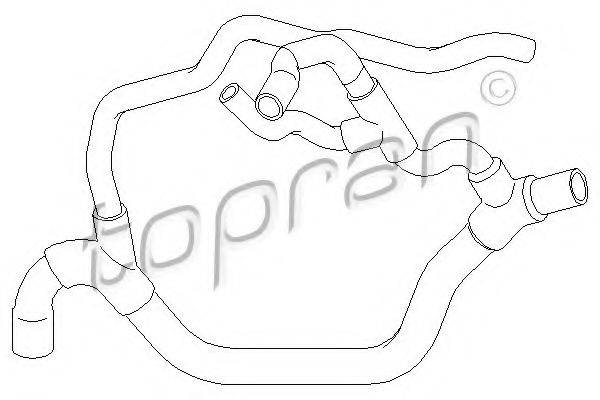 TOPRAN 700509 Шланг радіатора
