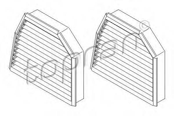 TOPRAN 407739 Фільтр, повітря у внутрішньому просторі