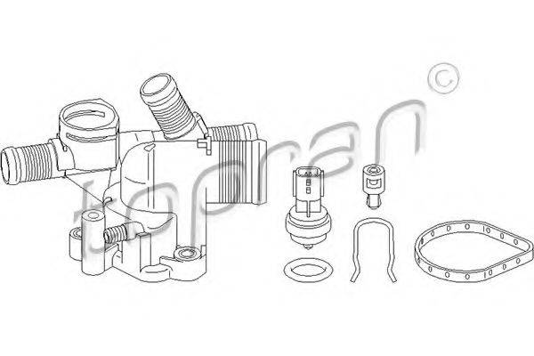 TOPRAN 207934 Корпус термостату