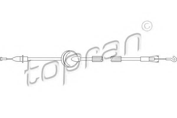 TOPRAN 113425 Трос, замок дверей