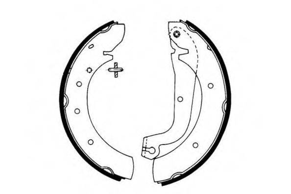 E.T.F. 090404 Комплект гальмівних колодок