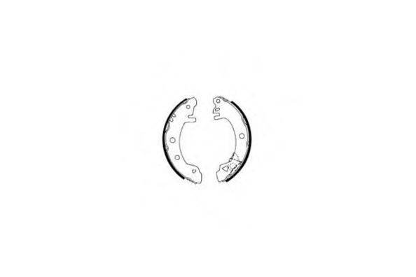 E.T.F. 090406 Комплект гальмівних колодок