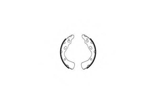 E.T.F. 090443 Комплект гальмівних колодок