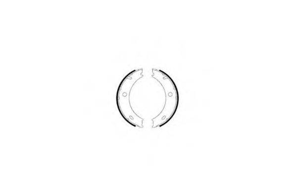 E.T.F. 090594 Комплект гальмівних колодок, стоянкова гальмівна система