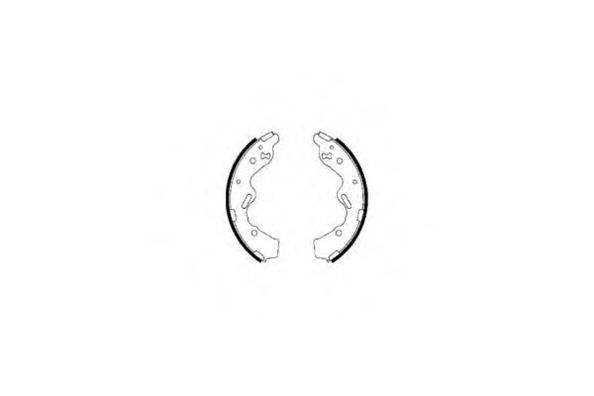 E.T.F. 090595 Комплект гальмівних колодок