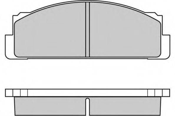 E.T.F. 120004 Комплект гальмівних колодок, дискове гальмо