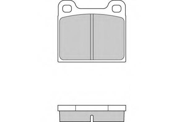 E.T.F. 120009 Комплект гальмівних колодок, дискове гальмо