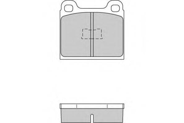 E.T.F. 120091 Комплект гальмівних колодок, дискове гальмо