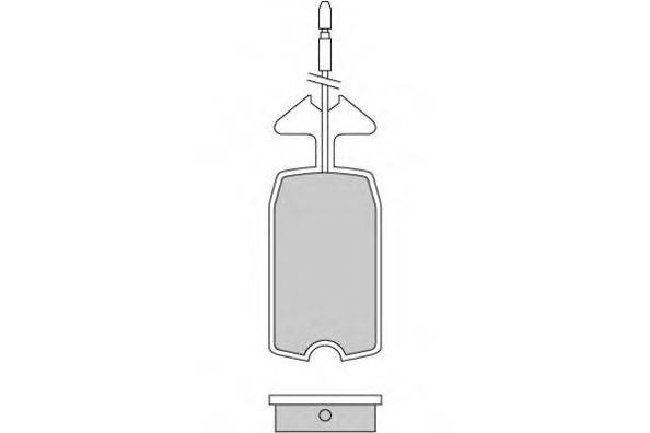 E.T.F. 120195 Комплект гальмівних колодок, дискове гальмо