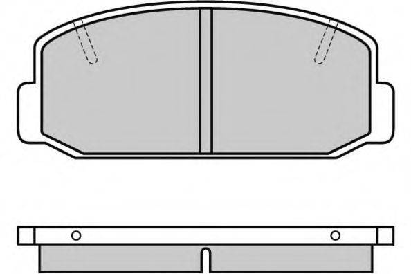 E.T.F. 120223 Комплект гальмівних колодок, дискове гальмо