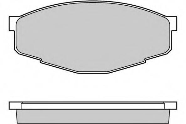 E.T.F. 120232 Комплект гальмівних колодок, дискове гальмо