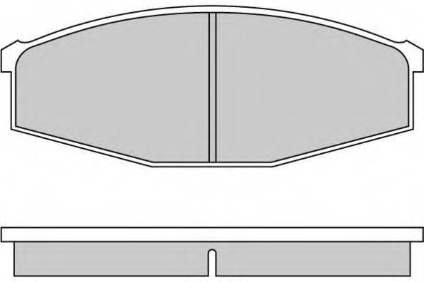 E.T.F. 120234 Комплект гальмівних колодок, дискове гальмо