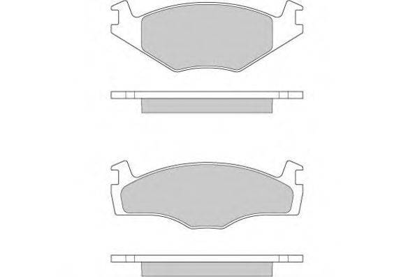 E.T.F. 120260 Комплект гальмівних колодок, дискове гальмо