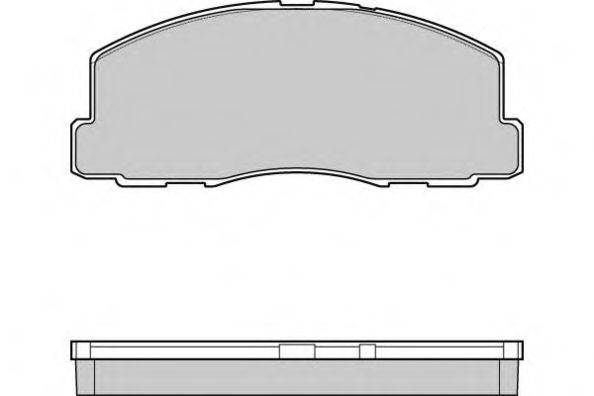 E.T.F. 120299 Комплект гальмівних колодок, дискове гальмо