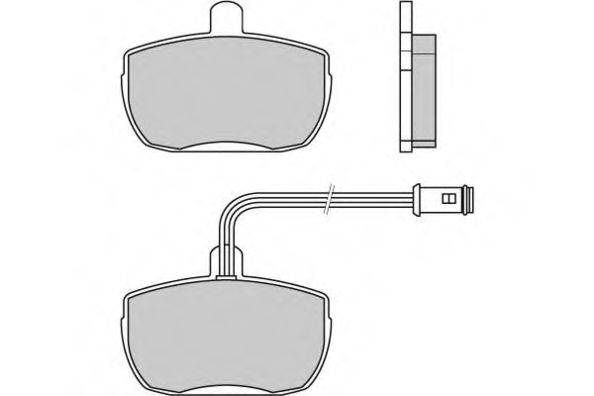 E.T.F. 120315 Комплект гальмівних колодок, дискове гальмо