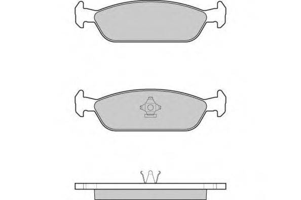 E.T.F. 120444 Комплект гальмівних колодок, дискове гальмо