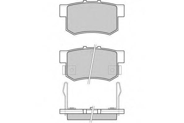 E.T.F. 120483 Комплект гальмівних колодок, дискове гальмо