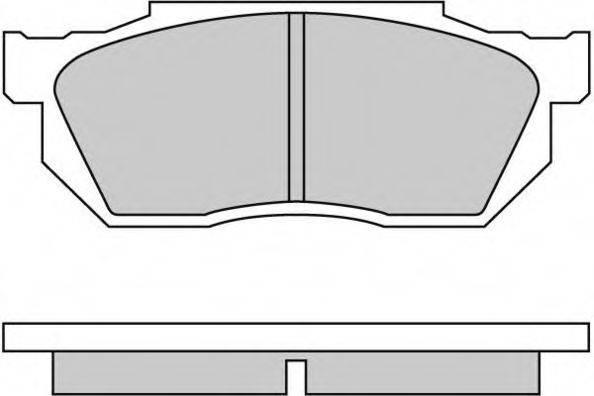 E.T.F. 120501 Комплект гальмівних колодок, дискове гальмо