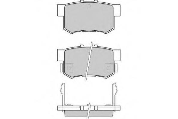 E.T.F. 120544 Комплект гальмівних колодок, дискове гальмо