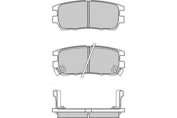 E.T.F. 120574 Комплект гальмівних колодок, дискове гальмо