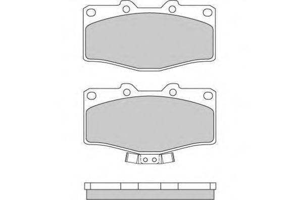 E.T.F. 120618 Комплект гальмівних колодок, дискове гальмо