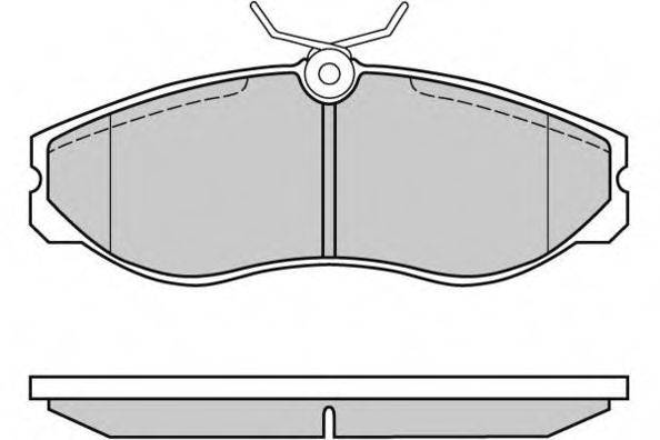 E.T.F. 120624 Комплект гальмівних колодок, дискове гальмо
