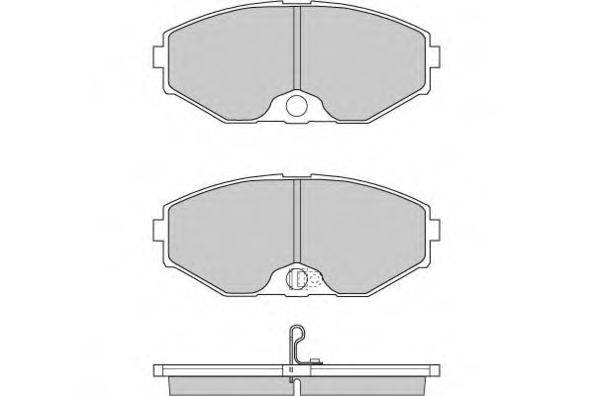 E.T.F. 120698 Комплект гальмівних колодок, дискове гальмо