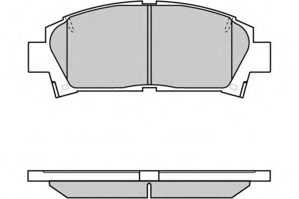 E.T.F. 120752 Комплект гальмівних колодок, дискове гальмо