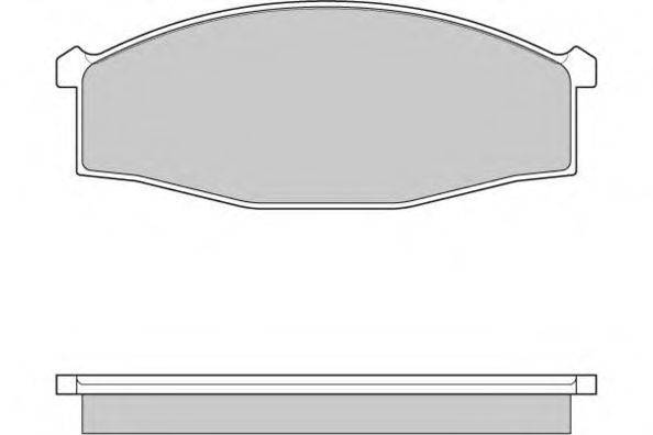 E.T.F. 120757 Комплект гальмівних колодок, дискове гальмо